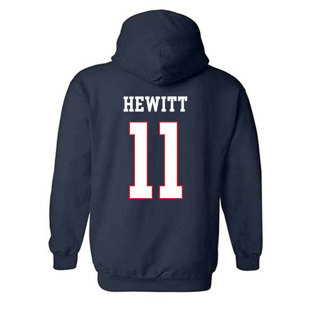 Fresno State - NCAA Baseball : Brady Hewitt - Generic Shersey Hooded Sweatshirt-1