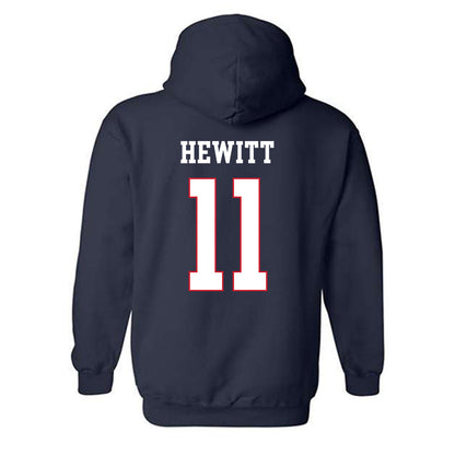 Fresno State - NCAA Baseball : Brady Hewitt - Generic Shersey Hooded Sweatshirt-1