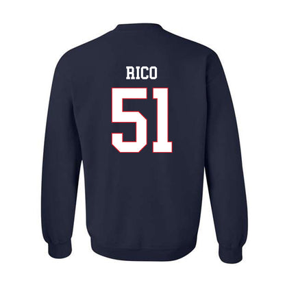 Fresno State - NCAA Baseball : Erik Rico - Generic Shersey Crewneck Sweatshirt-1