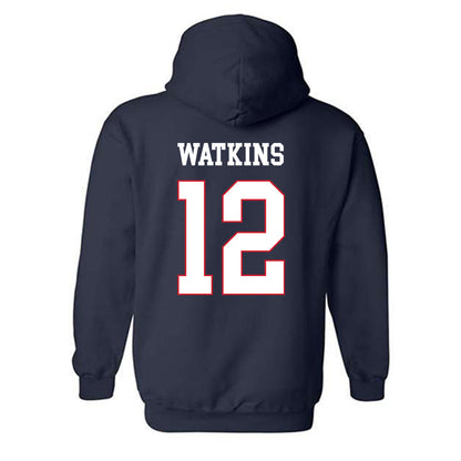Fresno State - NCAA Women's Basketball : Avery Watkins - Generic Shersey Hooded Sweatshirt