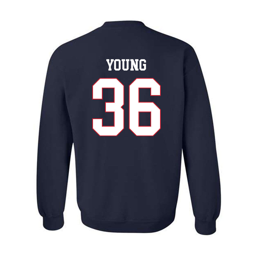 Fresno State - NCAA Baseball : Austin Young - Generic Shersey Crewneck Sweatshirt-1