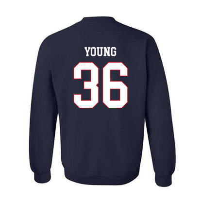 Fresno State - NCAA Baseball : Austin Young - Generic Shersey Crewneck Sweatshirt-1