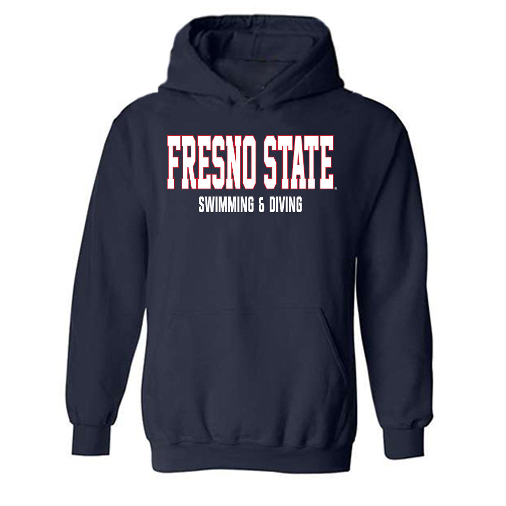 Fresno State - NCAA Women's Swimming & Diving : Averee Estep - Generic Shersey Hooded Sweatshirt-0