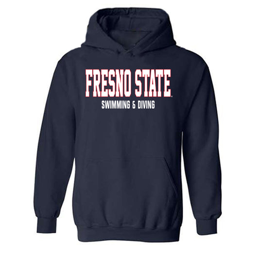 Fresno State - NCAA Women's Swimming & Diving : Presley McPhail - Generic Shersey Hooded Sweatshirt-0
