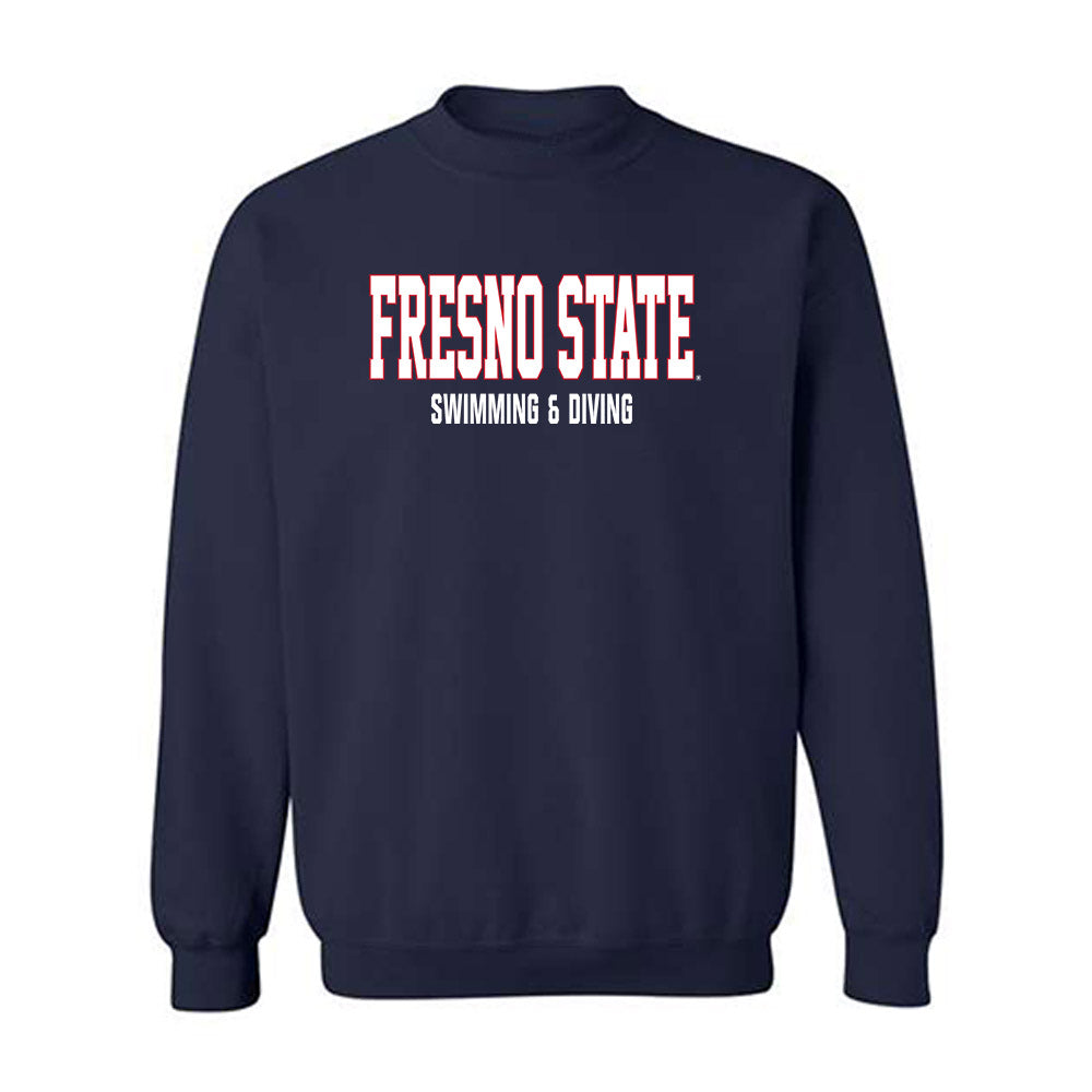 Fresno State - NCAA Women's Swimming & Diving : Averee Estep - Generic Shersey Crewneck Sweatshirt-0