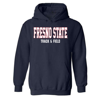 Fresno State - NCAA Women's Track & Field : Kyndall Hannible - Generic Shersey Hooded Sweatshirt-0