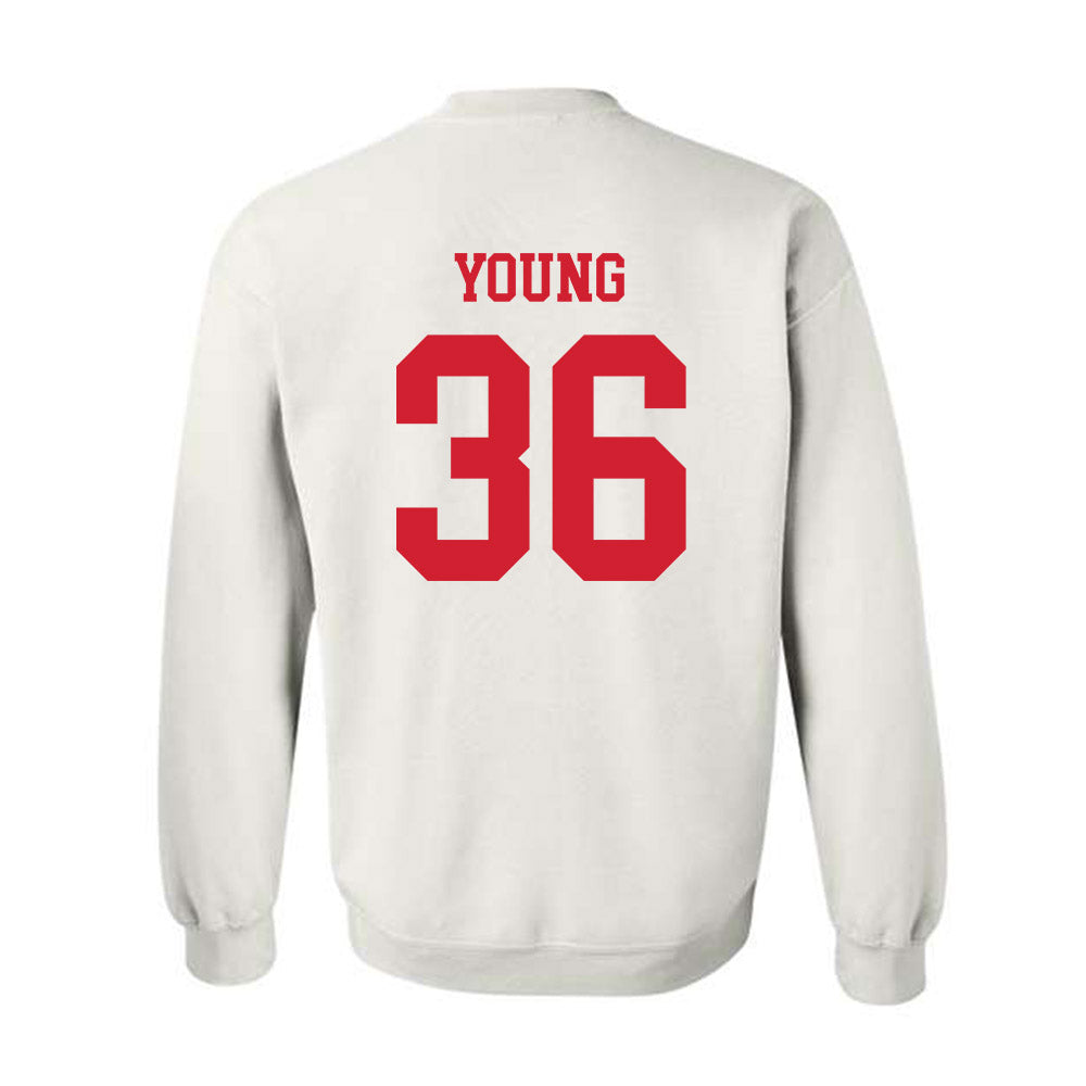 Fresno State - NCAA Baseball : Austin Young - Generic Shersey Crewneck Sweatshirt-1