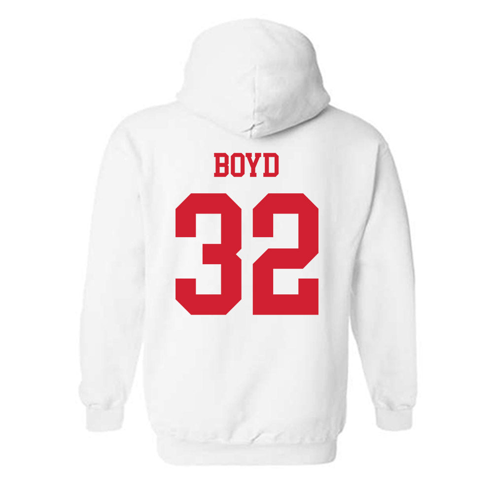 Fresno State - NCAA Baseball : Mikey Boyd - Generic Shersey Hooded Sweatshirt-1