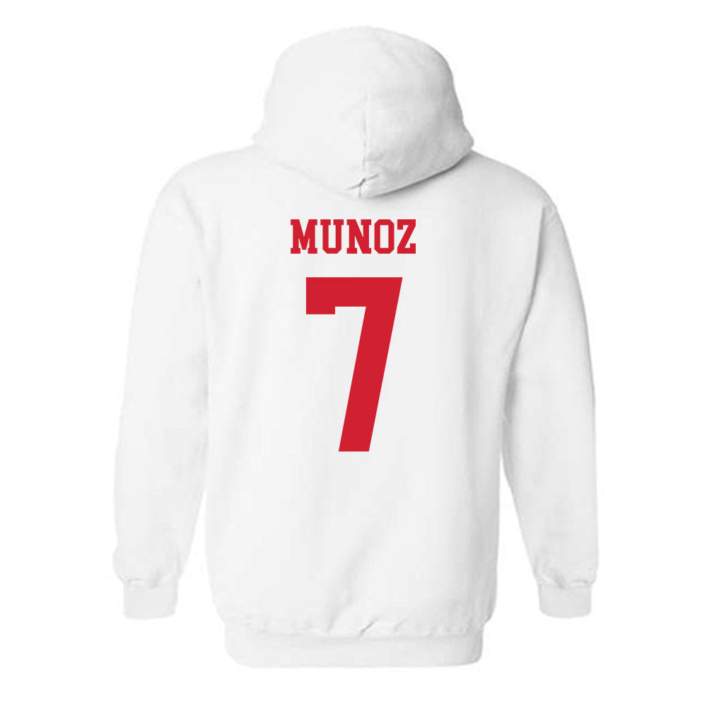 Fresno State - NCAA Baseball : Ayden Munoz - Generic Shersey Hooded Sweatshirt-1