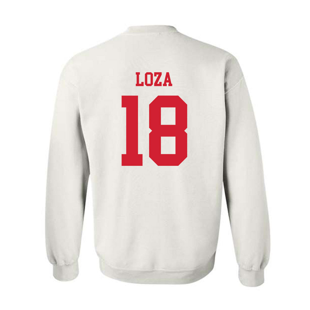 Fresno State - NCAA Softball : Alyssa Loza - Generic Shersey Crewneck Sweatshirt-1