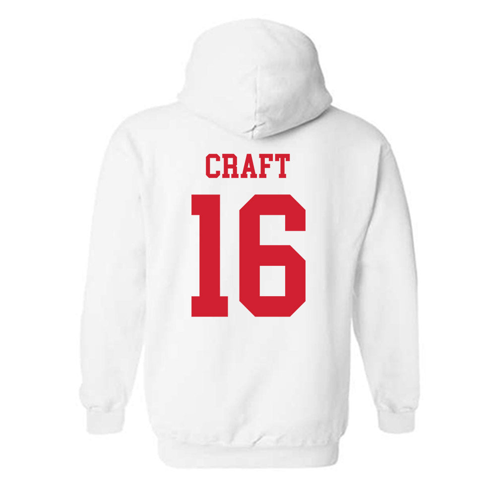 Fresno State - NCAA Football : Jonathan Craft - Generic Shersey Hooded Sweatshirt-1
