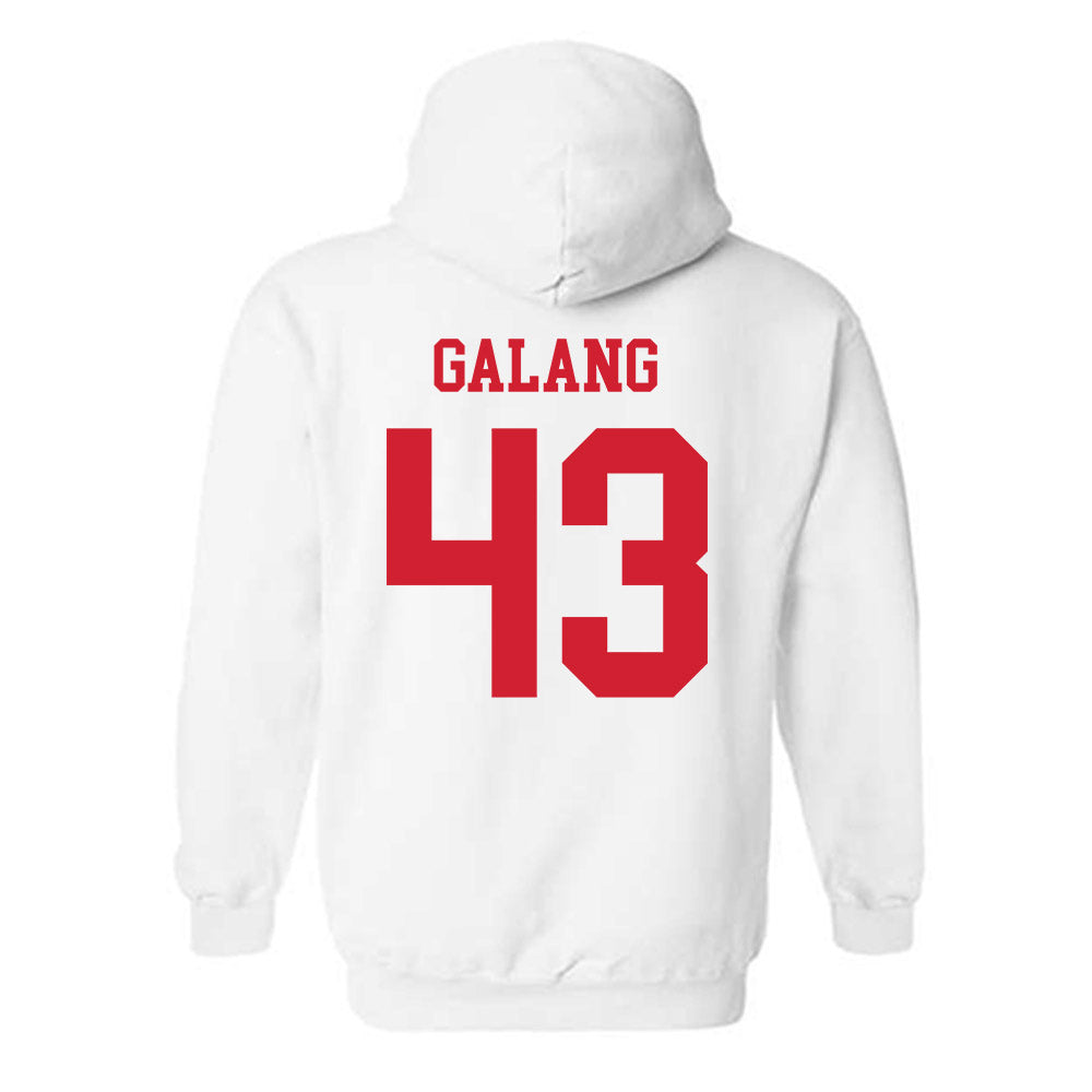 Fresno State - NCAA Baseball : Jared Galang - Generic Shersey Hooded Sweatshirt-1