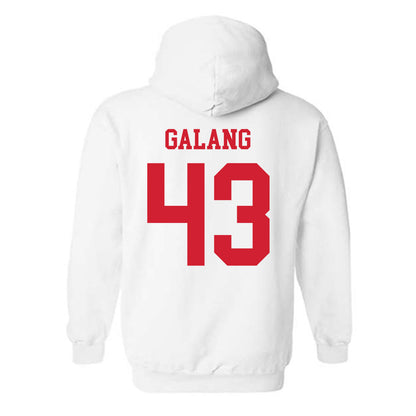 Fresno State - NCAA Baseball : Jared Galang - Generic Shersey Hooded Sweatshirt-1