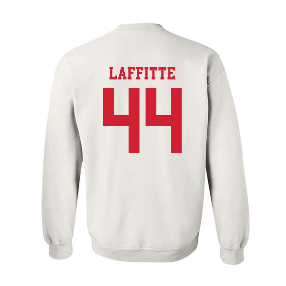 Fresno State - NCAA Football : Deijon Laffitte - Generic Shersey Crewneck Sweatshirt-1