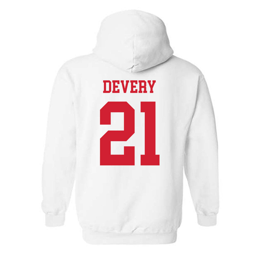 Fresno State - NCAA Women's Volleyball : Kiley Devery - Generic Shersey Hooded Sweatshirt-1