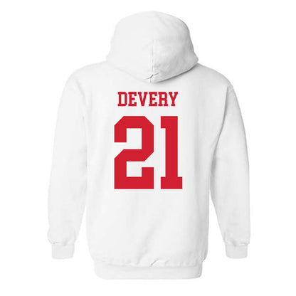 Fresno State - NCAA Women's Volleyball : Kiley Devery - Generic Shersey Hooded Sweatshirt-1