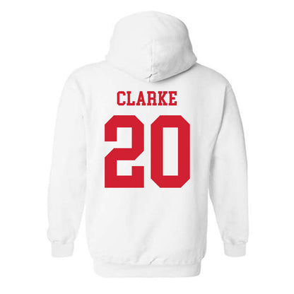 Fresno State - NCAA Women's Basketball : Indiya Clarke - Generic Shersey Hooded Sweatshirt-1