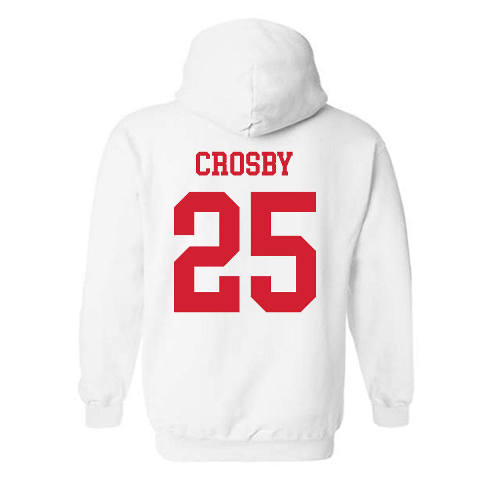 Fresno State - NCAA Softball : Jayda Crosby - Generic Shersey Hooded Sweatshirt-1
