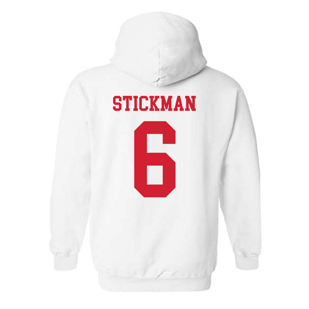 Fresno State - NCAA Men's Basketball : Dj Stickman - Generic Shersey Hooded Sweatshirt-1