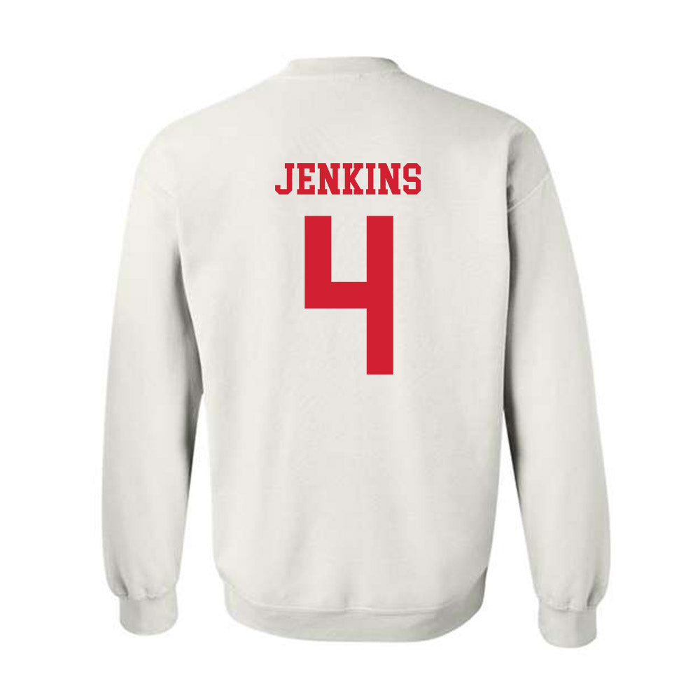 Fresno State - NCAA Men's Basketball : Troy Jenkins - Generic Shersey Crewneck Sweatshirt