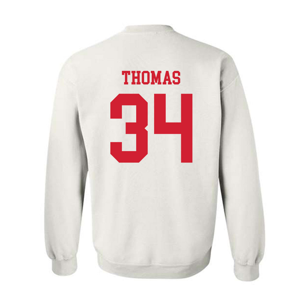 Fresno State - NCAA Baseball : Brandon Thomas - Generic Shersey Crewneck Sweatshirt-1