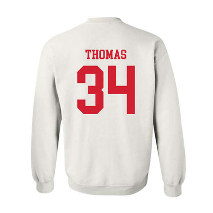 Fresno State - NCAA Baseball : Brandon Thomas - Generic Shersey Crewneck Sweatshirt-1