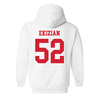 Fresno State - NCAA Baseball : Gavin Ekizian - Generic Shersey Hooded Sweatshirt-1
