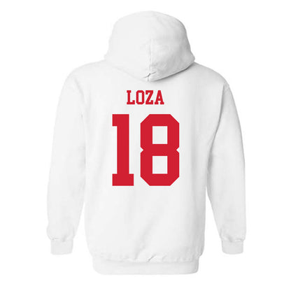 Fresno State - NCAA Softball : Alyssa Loza - Generic Shersey Hooded Sweatshirt-1