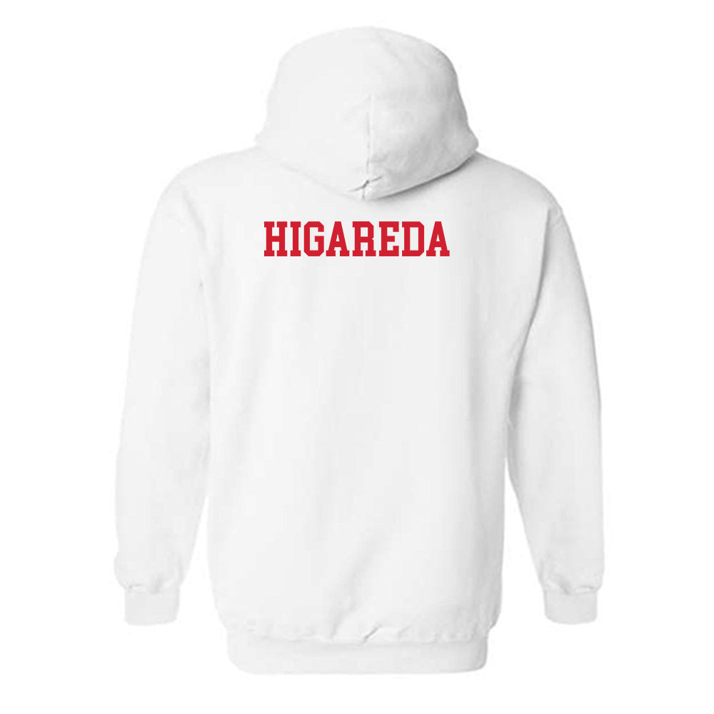 Fresno State - NCAA Men's Track & Field : Julian Higareda - Generic Shersey Hooded Sweatshirt-1