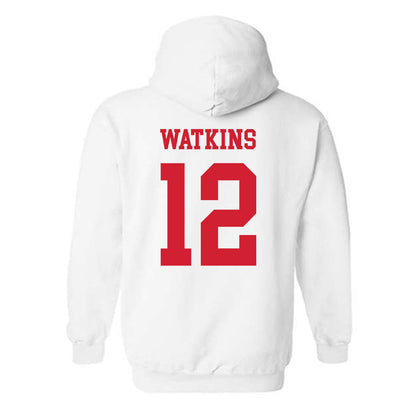 Fresno State - NCAA Women's Basketball : Avery Watkins - Generic Shersey Hooded Sweatshirt