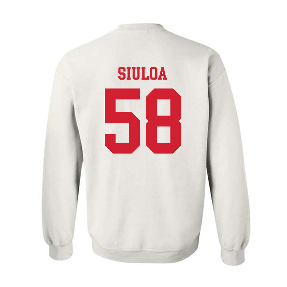 Fresno State - NCAA Football : Efren Siuloa - Generic Shersey Crewneck Sweatshirt-1