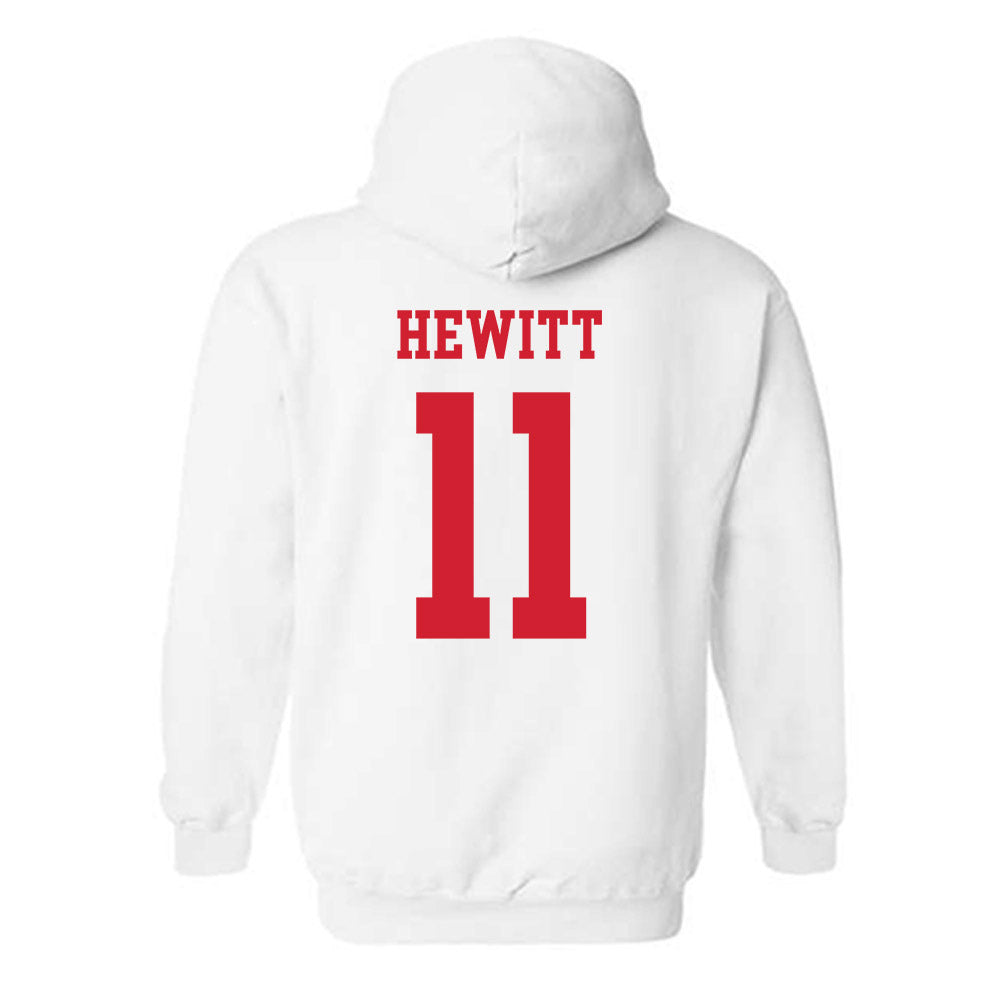 Fresno State - NCAA Baseball : Brady Hewitt - Generic Shersey Hooded Sweatshirt-1
