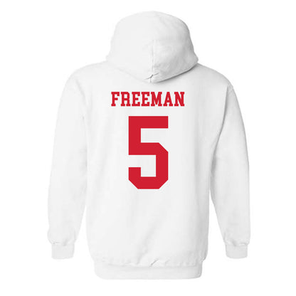 Fresno State - NCAA Football : Josiah Freeman - Generic Shersey Hooded Sweatshirt-1