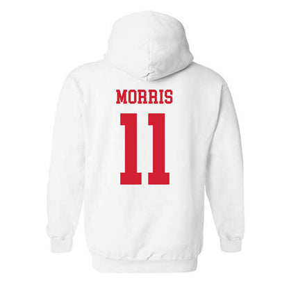 Fresno State - NCAA Women's Soccer : Katie Morris - Generic Shersey Hooded Sweatshirt-1