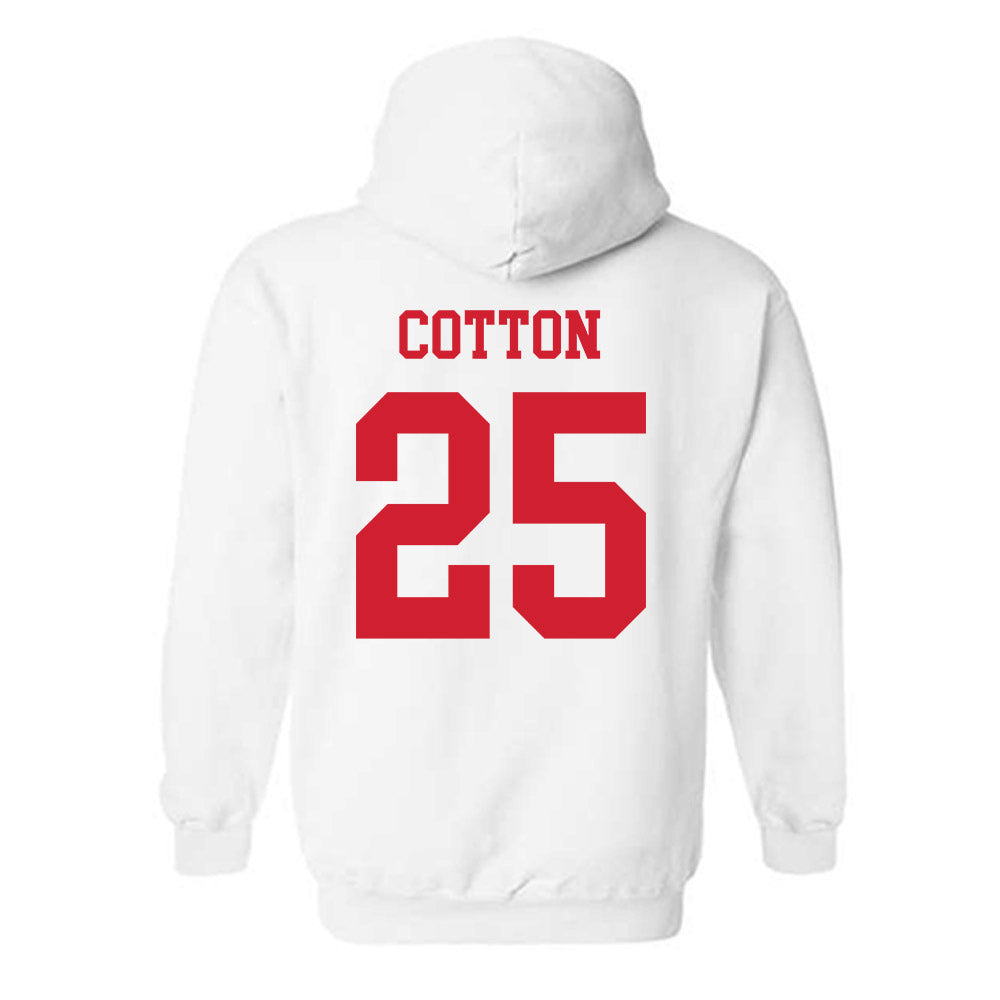 Fresno State - NCAA Football : Keynan Cotton - Generic Shersey Hooded Sweatshirt-1