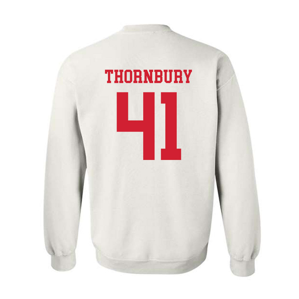 Fresno State - NCAA Baseball : Weston Thornbury - Generic Shersey Crewneck Sweatshirt-1