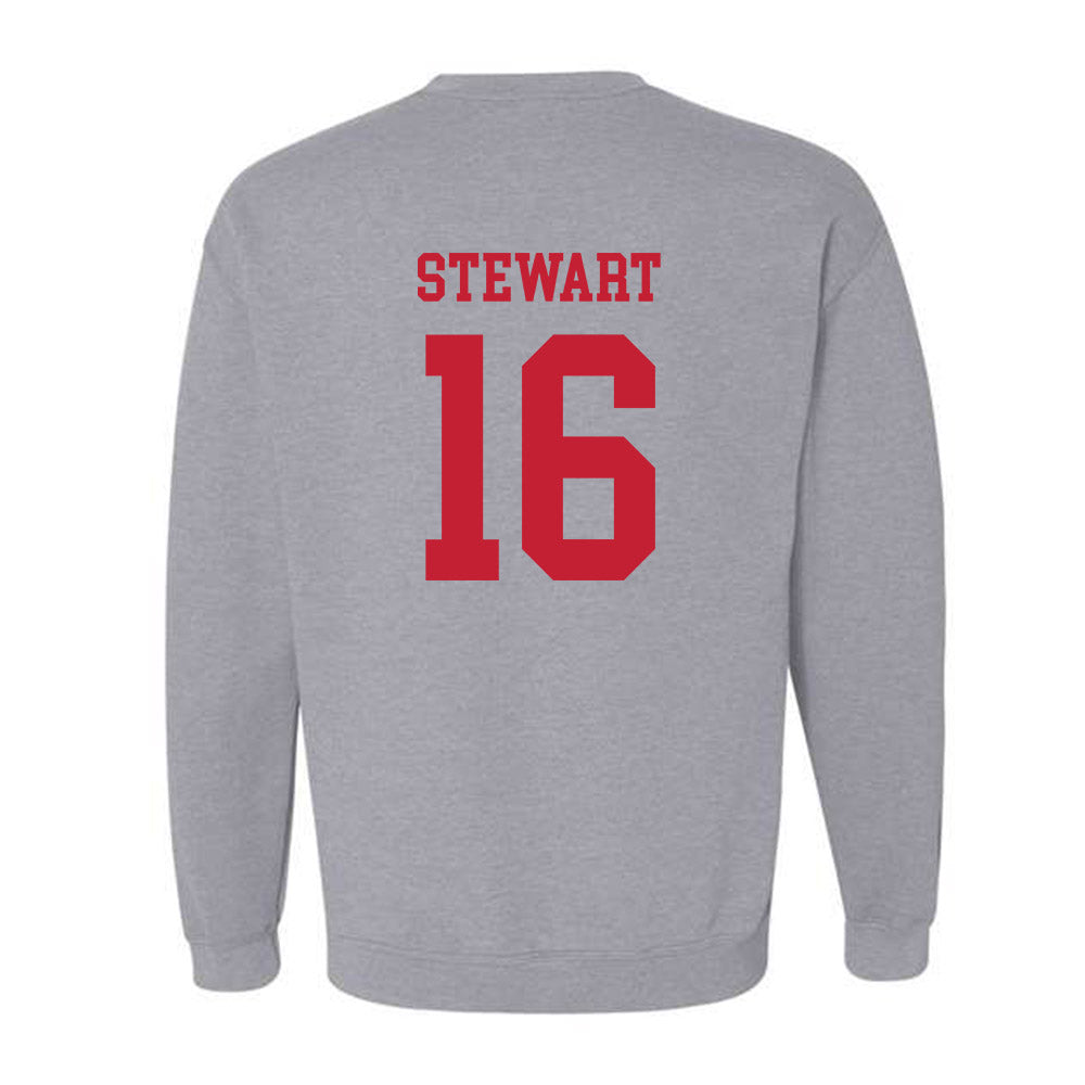 Ball State - NCAA Football : Kaleb Stewart - Classic Shersey Crewneck Sweatshirt-1