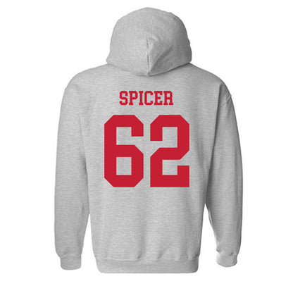 Ball State - NCAA Football : Sam Spicer - Classic Shersey Hooded Sweatshirt-1