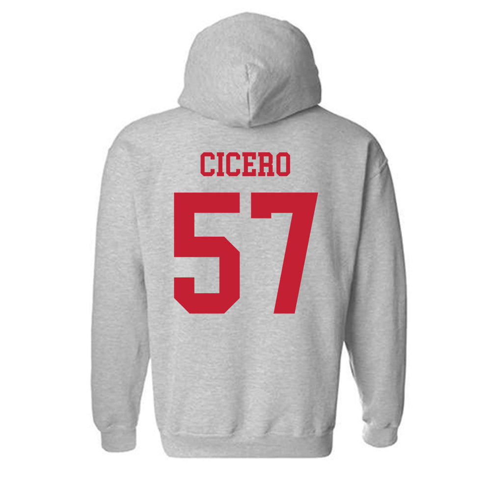 Ball State - NCAA Football : Nolan Cicero - Classic Shersey Hooded Sweatshirt-1