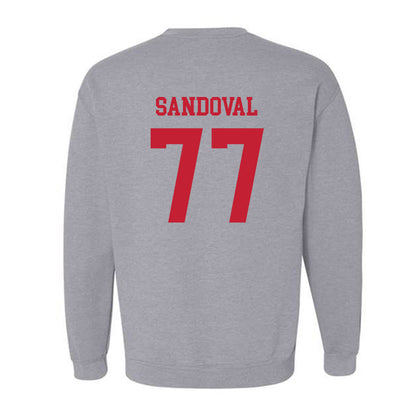 Ball State - NCAA Football : Misael Sandoval - Classic Shersey Crewneck Sweatshirt-1
