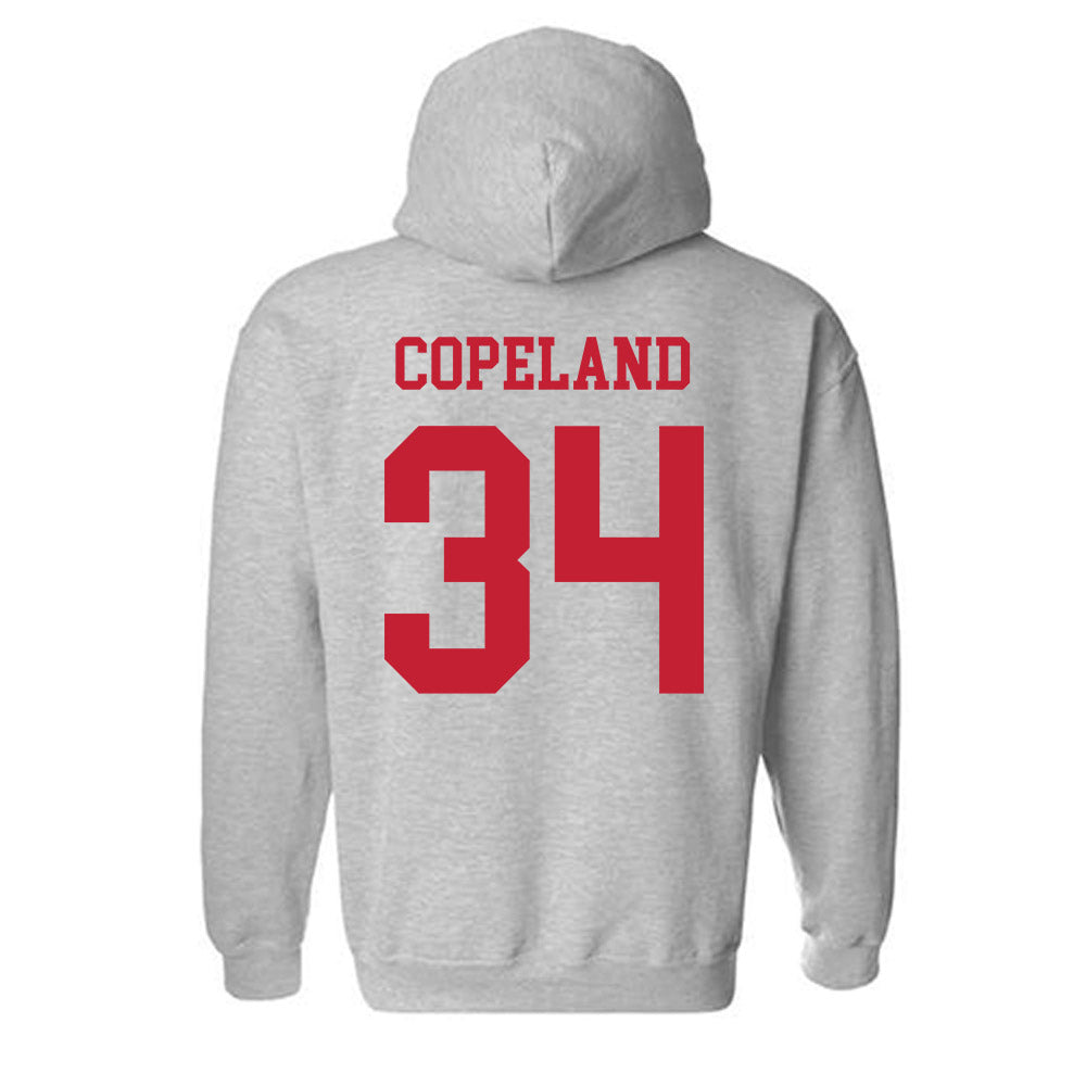 Ball State - NCAA Men's Basketball : Preston Copeland - Classic Shersey Hooded Sweatshirt-1