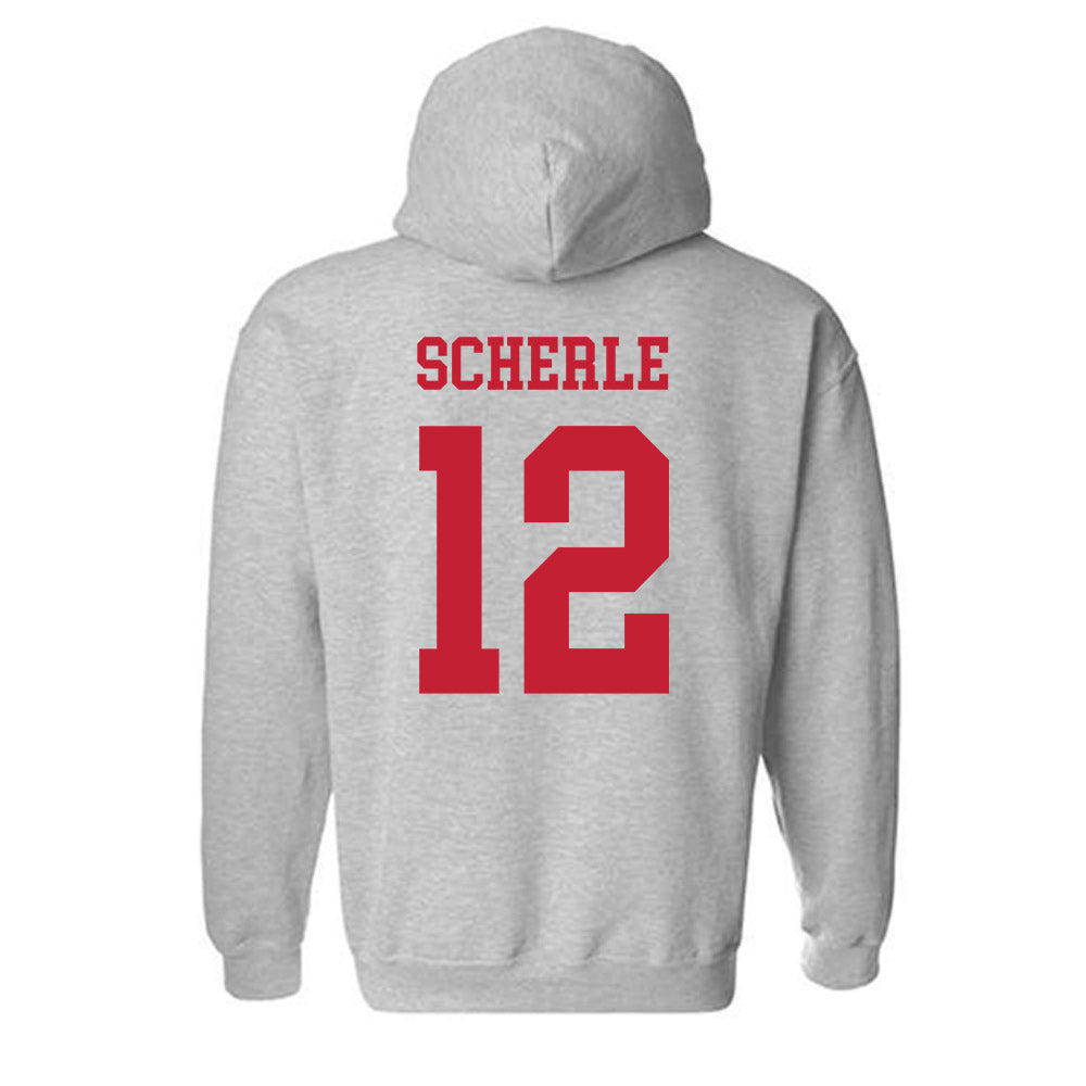 Ball State - NCAA Football : Alex Scherle - Classic Shersey Hooded Sweatshirt-1