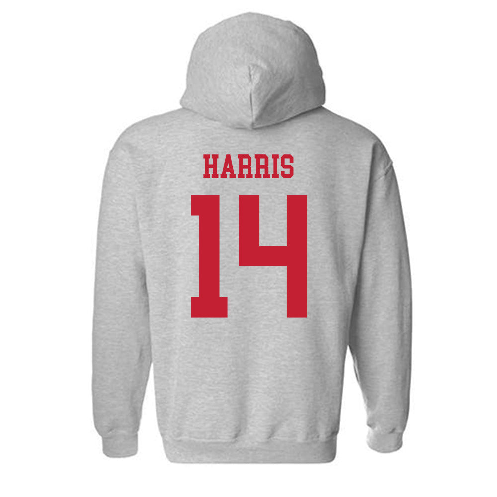 Ball State - NCAA Men's Volleyball : Jason Harris - Classic Shersey Hooded Sweatshirt-1