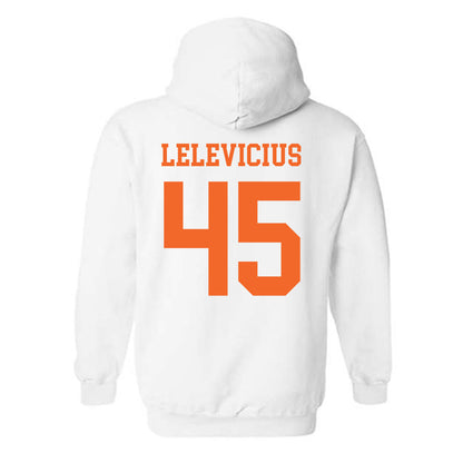 Clemson - NCAA Men's Basketball : Liutauras Lelevicius - Classic Shersey Hooded Sweatshirt-1