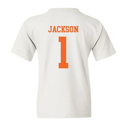 Clemson - NCAA Women's Basketball : Amaia Jackson - Classic Shersey Youth T-Shirt-1