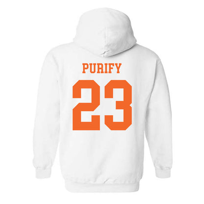 Clemson - NCAA Baseball : Jarren Purify - Classic Shersey Hooded Sweatshirt-1