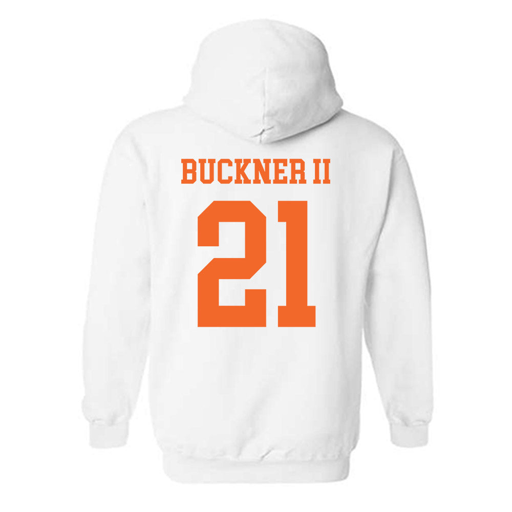 Clemson - NCAA Men's Basketball : Ace Buckner II - Classic Shersey Hooded Sweatshirt-1