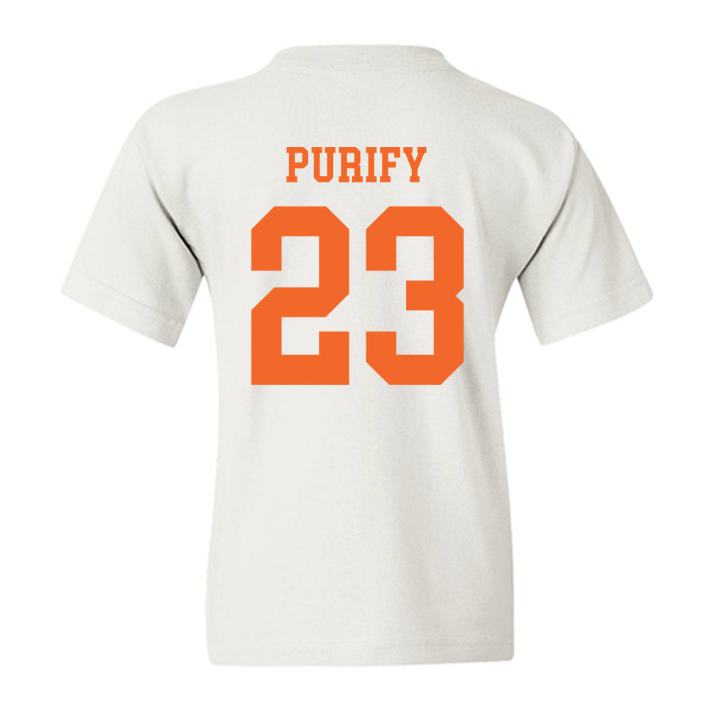 Clemson - NCAA Baseball : Jarren Purify - Classic Shersey Youth T-Shirt-1