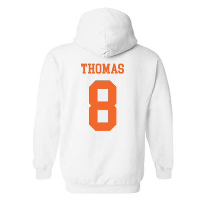 Clemson - NCAA Men's Basketball : Dallas Thomas - Classic Shersey Hooded Sweatshirt-1