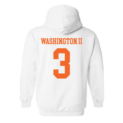 Clemson - NCAA Football : Elliot Washington II - Classic Shersey Hooded Sweatshirt-1